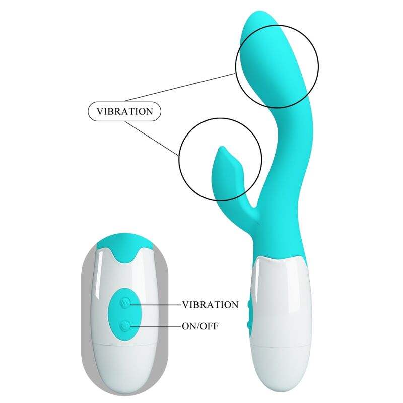 Vibrateur double stimulation point G et clitoris — PRETTY LOVE FLIRTATION