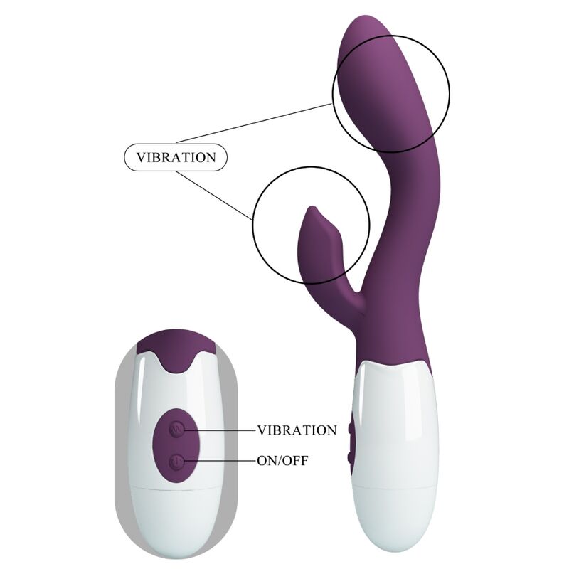 Stimulateur double vibrant point G et clitoris — PRETTY LOVE FLIRTATION