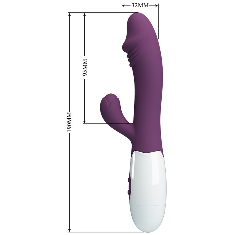 Double stimulateur vibrant snappy G-spot et clitoris — PRETTY LOVE FLIRTATION