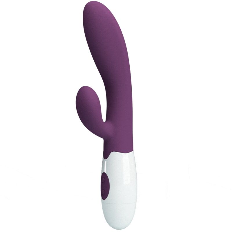 Vibrateur rabbit double stimulation point G et clitoris violet — Pretty Love Party Up