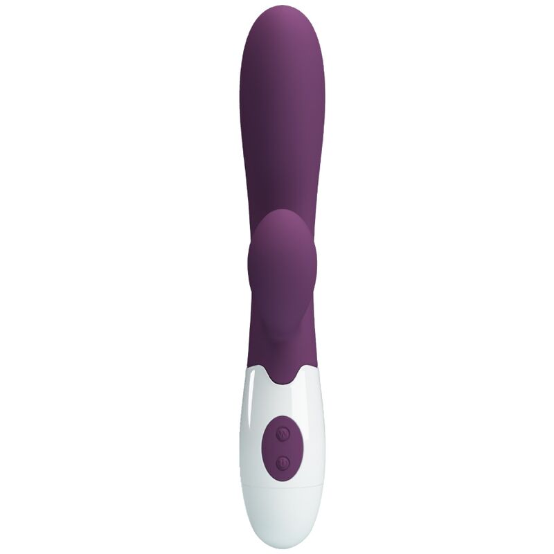 Vibrateur rabbit double stimulation point G et clitoris violet — Pretty Love Party Up