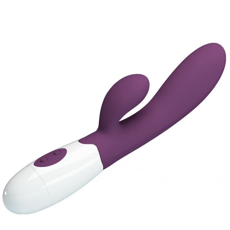 Vibrateur rabbit double stimulation point G et clitoris violet — Pretty Love Party Up