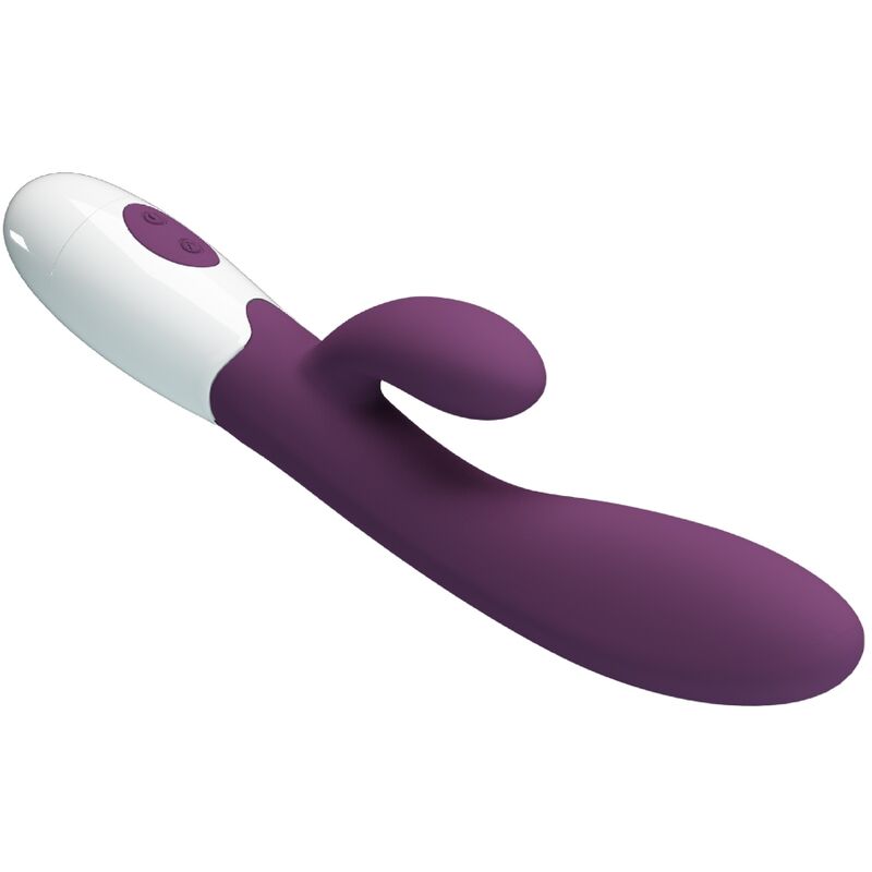 Vibrateur rabbit double stimulation point G et clitoris violet — Pretty Love Party Up