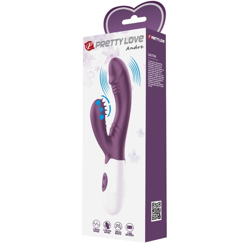 Stimulateur double rabbit vibrant et massage G — PRETTY LOVE FLIRTATION