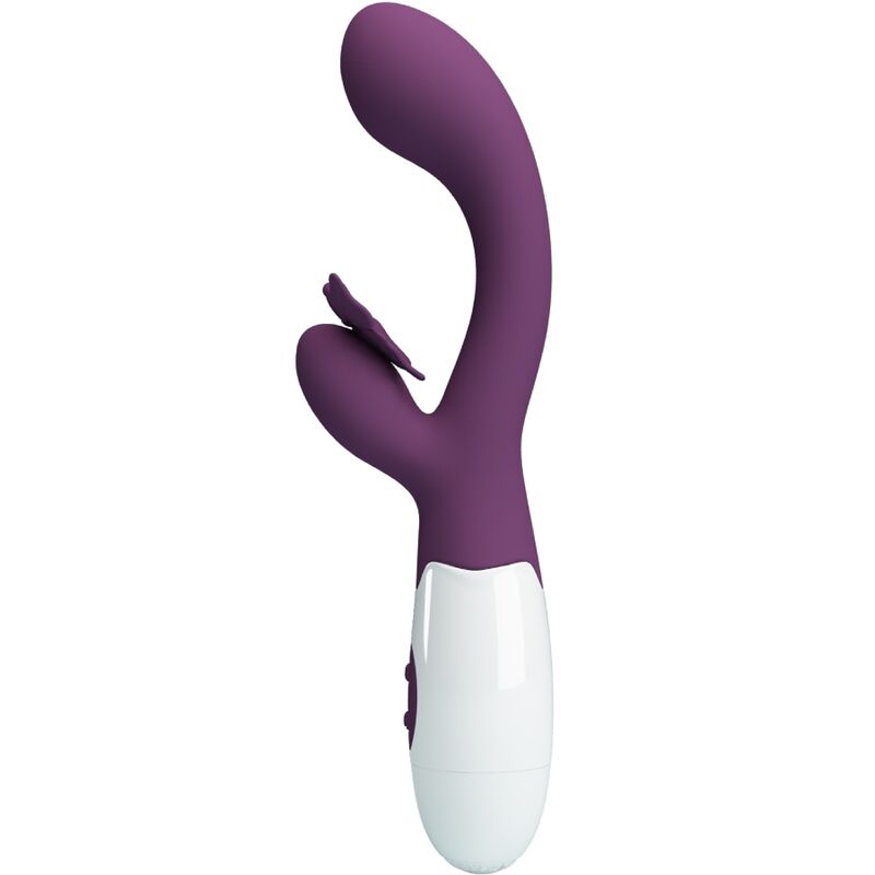 Vibromasseur rabbit papillon point G et clitoris violet — PRETTY LOVE FLIRTATION