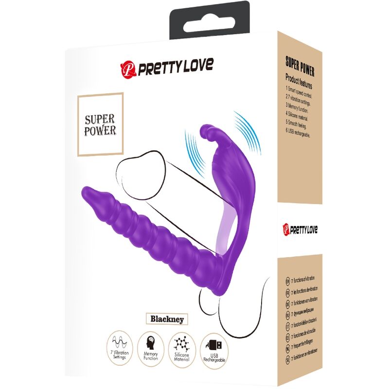 Annexau pénis avec plug vibrateur Blackney — PRETTY LOVE
