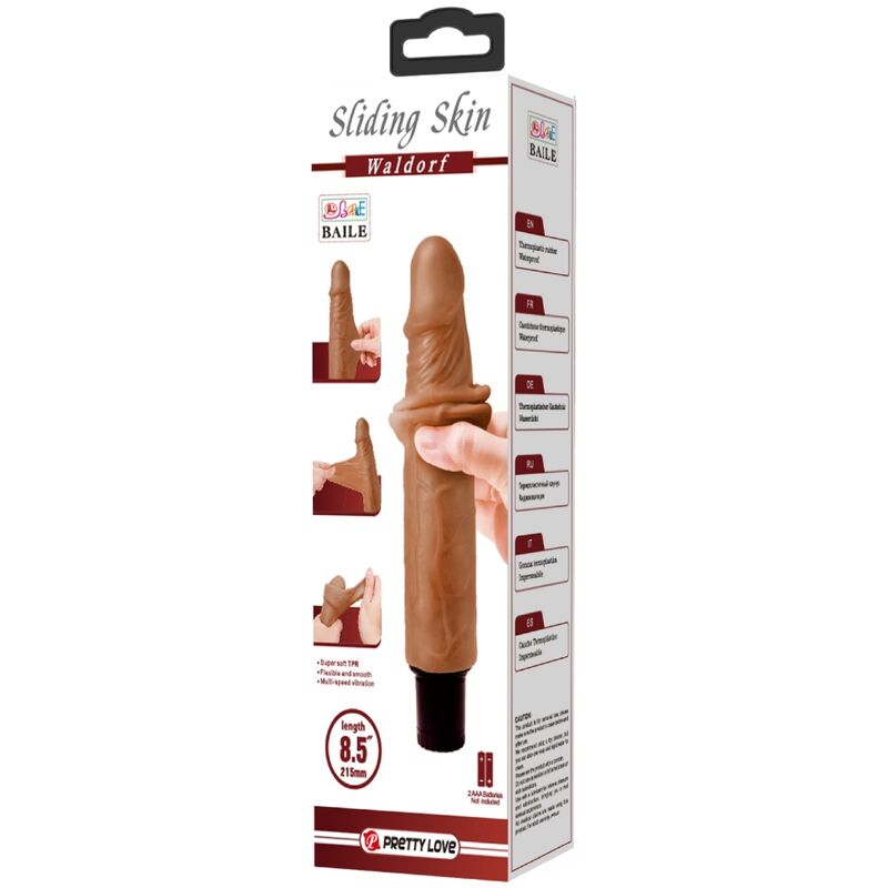 Vibrateur réaliste coulissant 18 cm — PRETTY LOVE HIGH GRADE