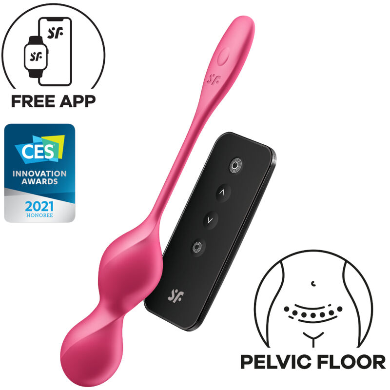 Love birds 2 boules de Kegel vibrantes avec application — SATISFYER BALLS