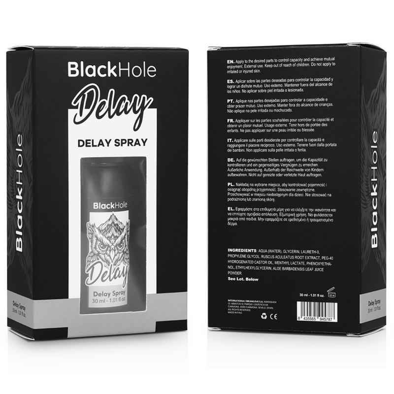 Spray retardateur à effet prolongé — BLACK HOLE