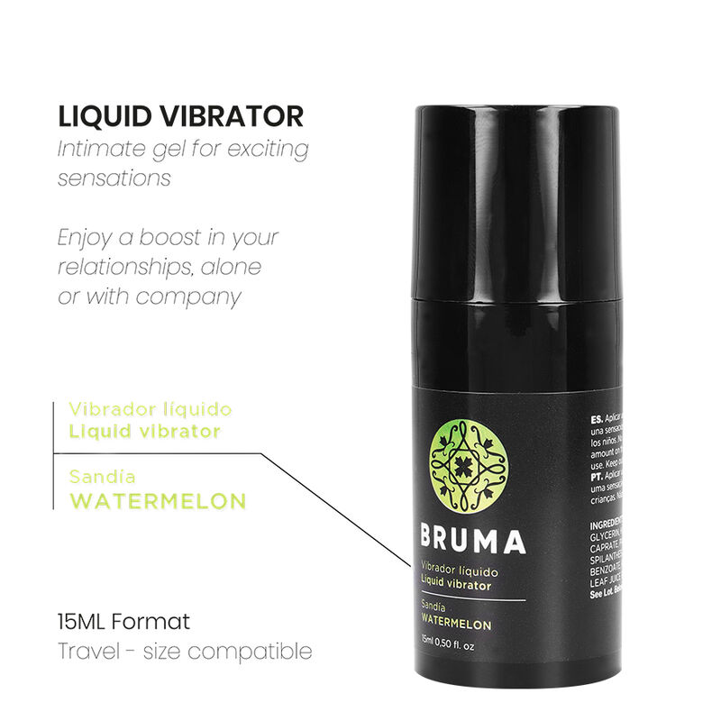 Gel intime vibrant ultra glissant saveur pastèque — BRUMA