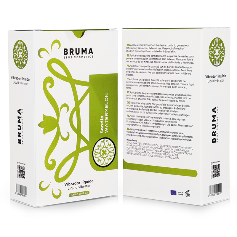 Gel intime vibrant ultra glissant saveur pastèque — BRUMA