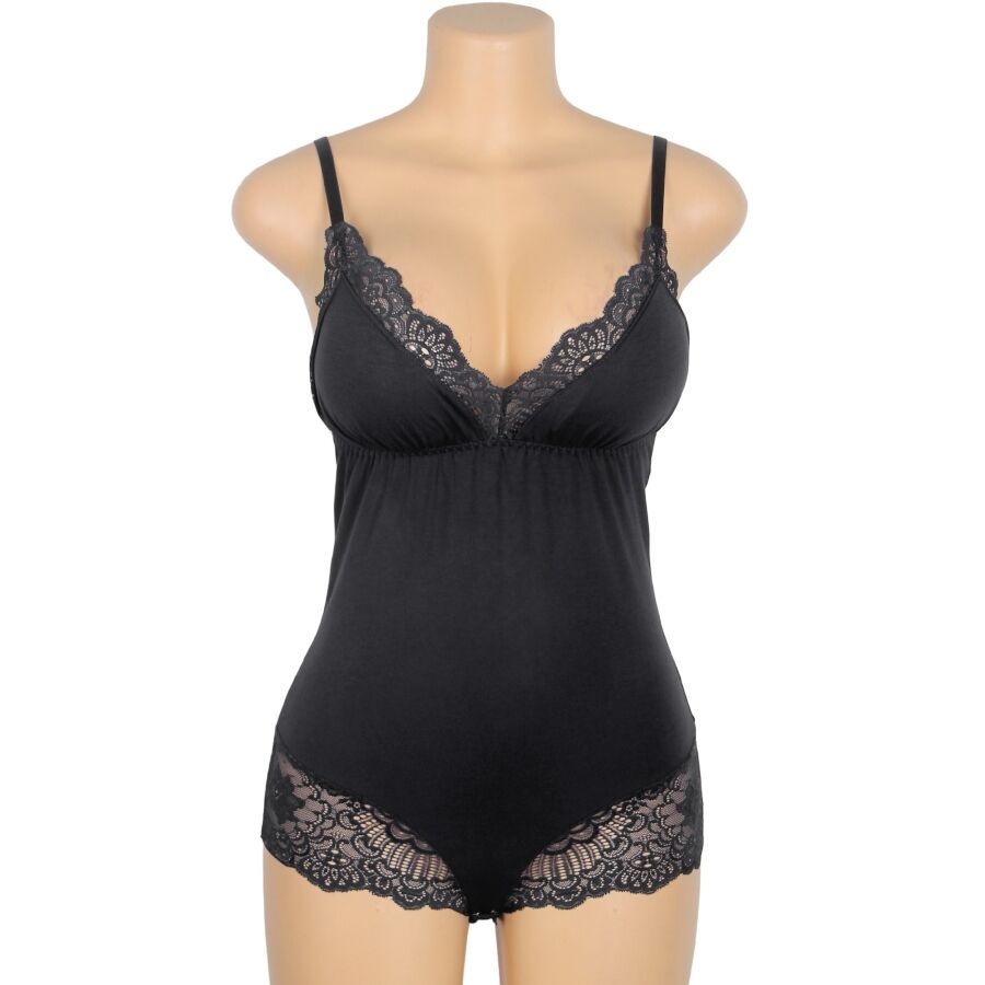 Teddy en dentelle florale noir — SUBBLIME BODIES
