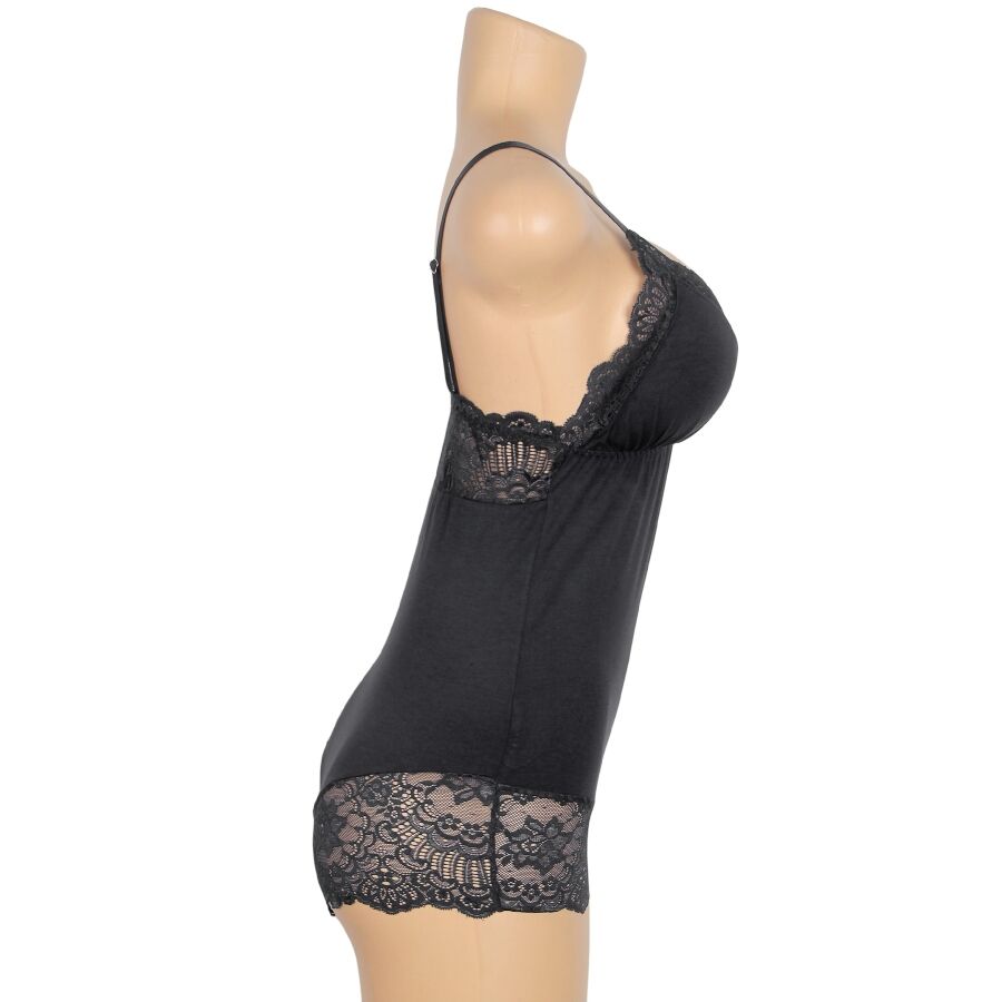 Teddy en dentelle florale noir — SUBBLIME BODIES
