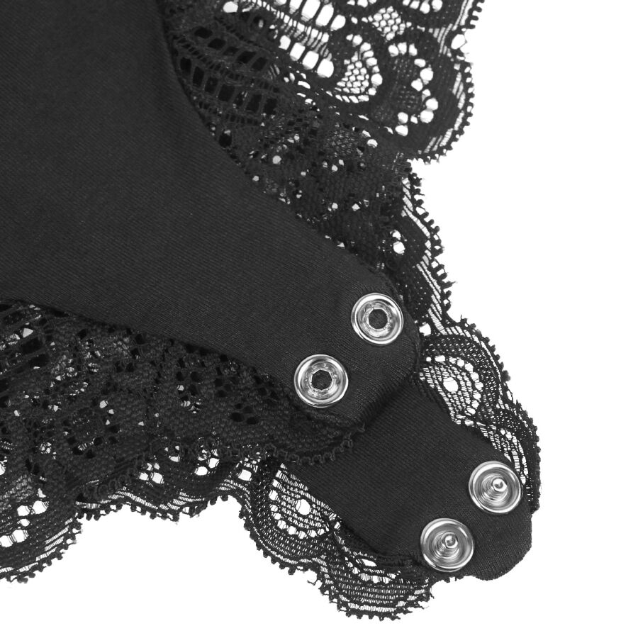 Teddy en dentelle florale noire — SUBBLIME BODIES