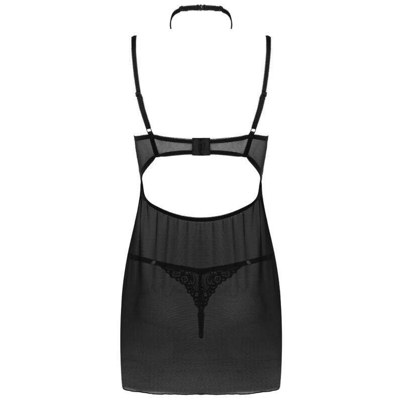 Ensemble babydoll et string Binella en noir — LIVCO CORSETTI SETS