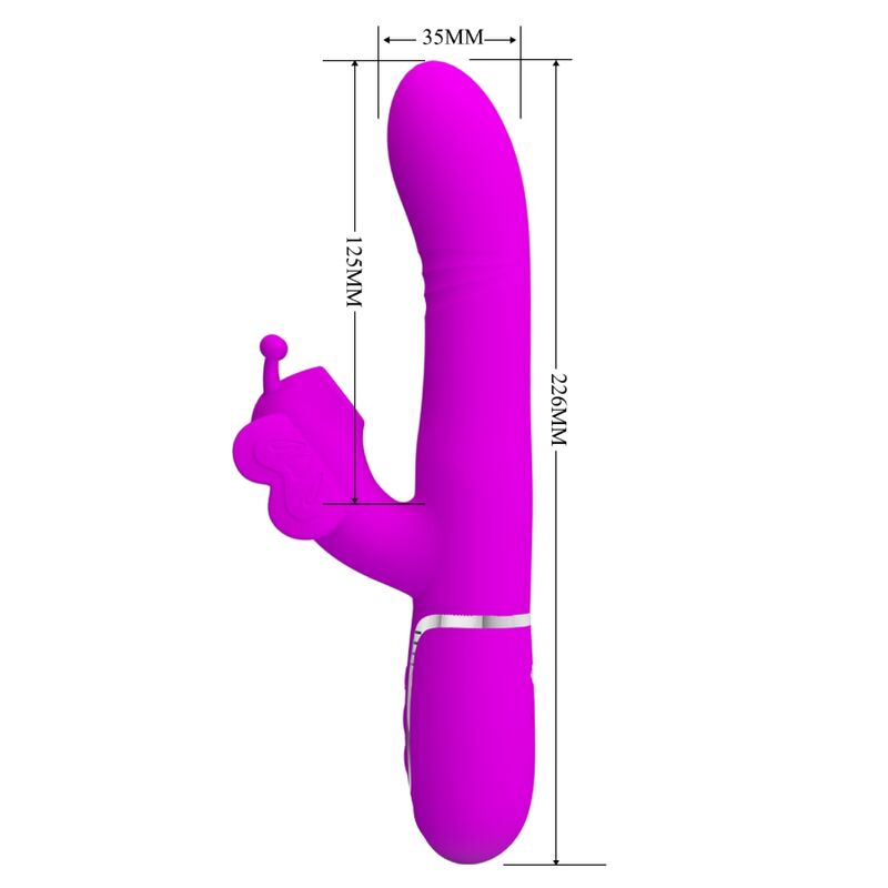 Vibrateur papillon 4-en-1 à commandes multiples — PRETTY LOVE FLIRTATION