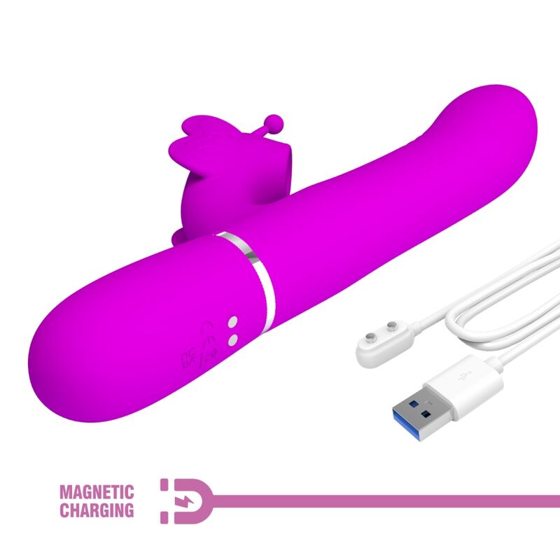Vibrateur papillon 4-en-1 à commandes multiples — PRETTY LOVE FLIRTATION