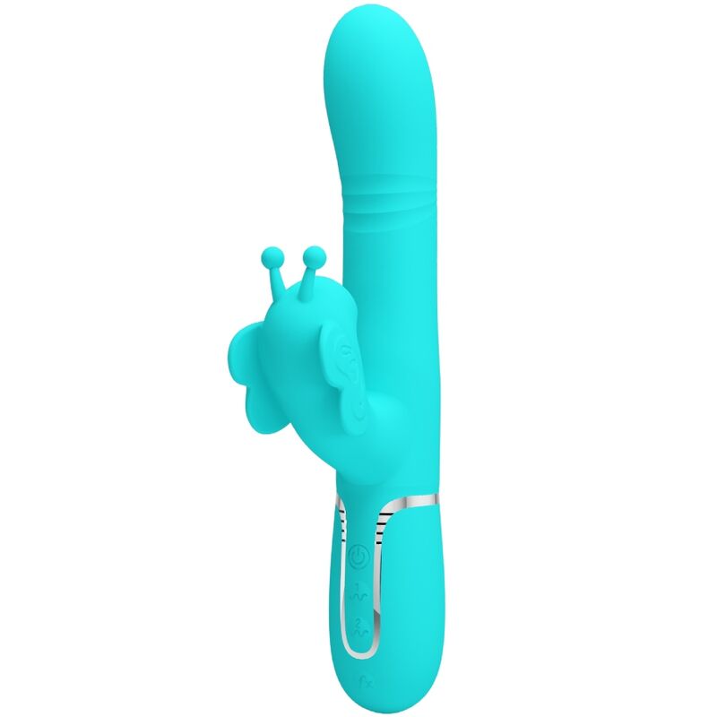 Vibrateur lapin multifonction 4 en 1 aqua vert — PRETTY LOVE FLIRTATION
