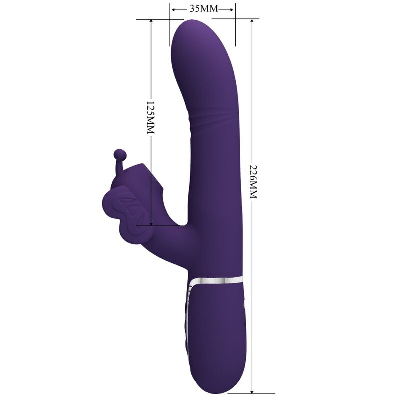 Vibrateur papillon lapin 4 en 1 rechargeable — PRETTY LOVE FLIRTATION