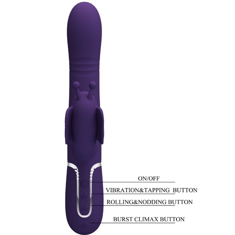 Vibrateur papillon lapin 4 en 1 rechargeable — PRETTY LOVE FLIRTATION