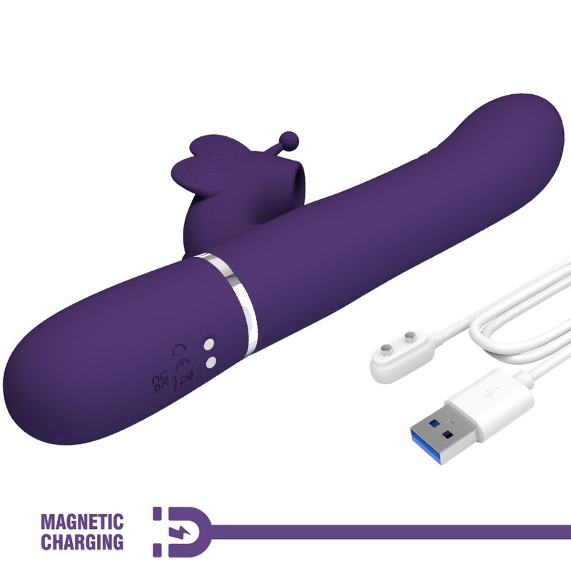 Vibrateur papillon lapin 4 en 1 rechargeable — PRETTY LOVE FLIRTATION