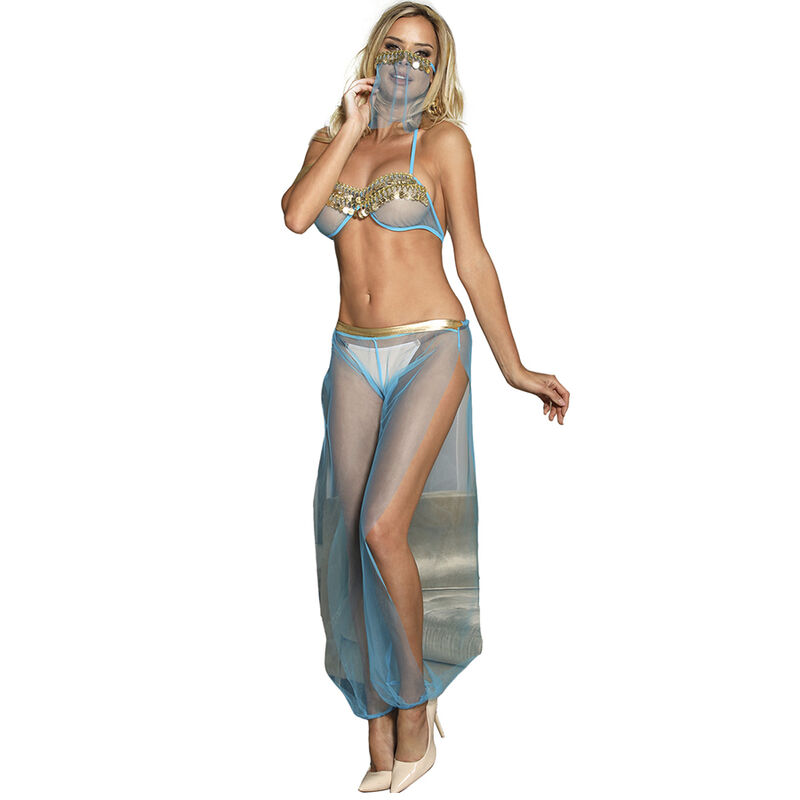 Ensemble lingerie bralette bleu style indien — SUBBLIME SETS