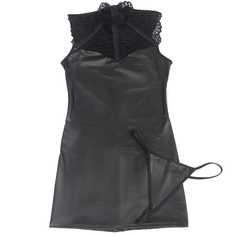 Robe sexy en dentelle et cuir — SUBBLIME DRESSES