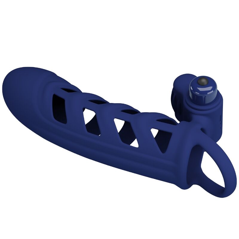 Anneau vibrant gaine silicone pour pénis — PRETTY LOVE MALE