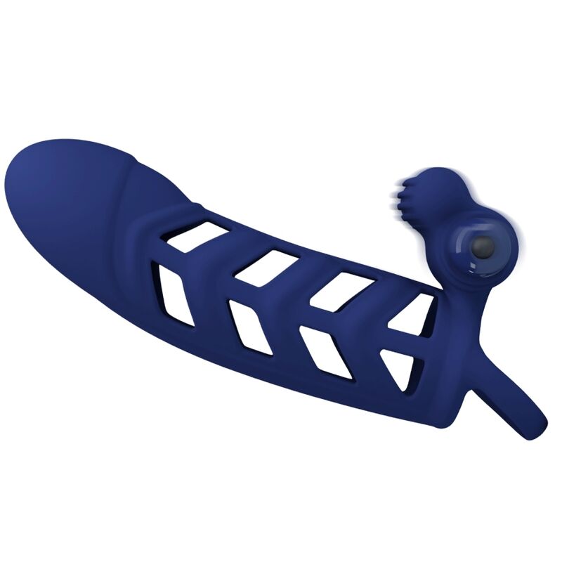 Anel vibratório com bainha de silicone para pénis — PRETTY LOVE MALE