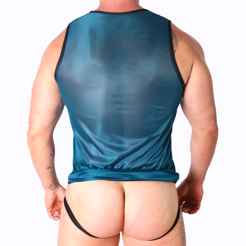 T-shirt sportif extensible vert — MACHO UNDERWEAR