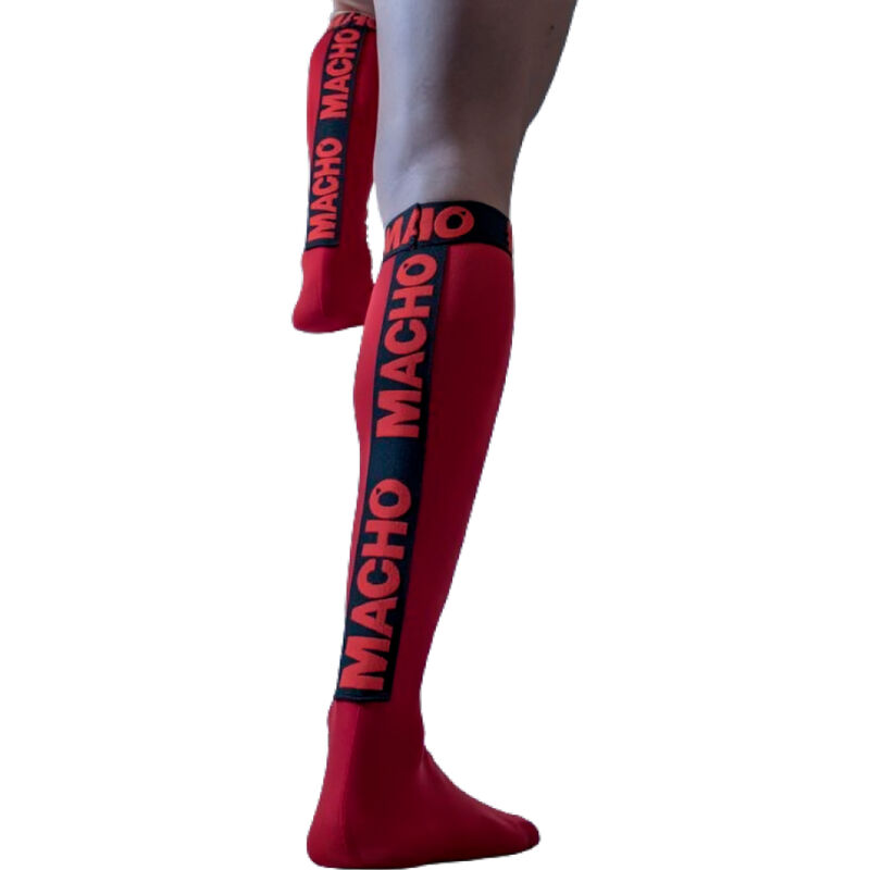Chaussettes fines semi-transparentes taille unique rouge — MACHO UNDERWEAR
