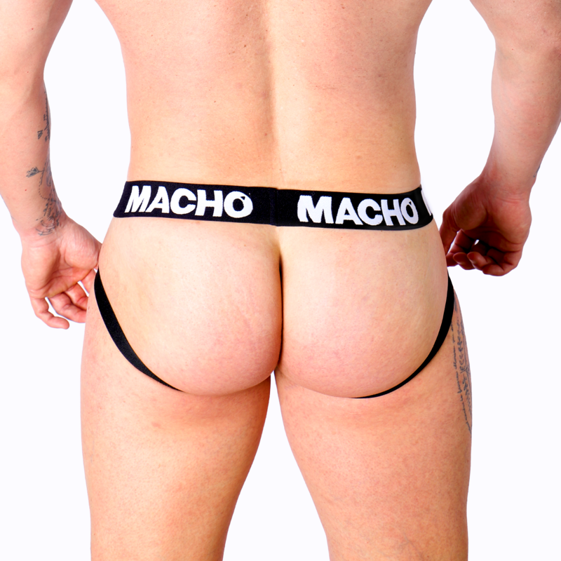 Jockstrap ajusté anatomie rose fluo — MACHO UNDERWEAR