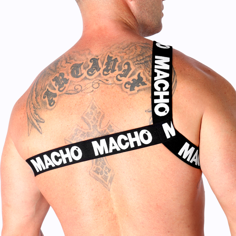 Harnais romain élastique blanc — MACHO UNDERWEAR