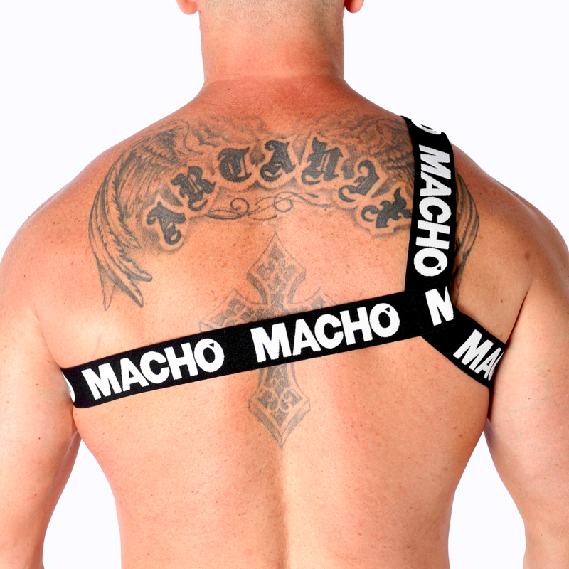 Harnais romain élastique blanc — MACHO UNDERWEAR