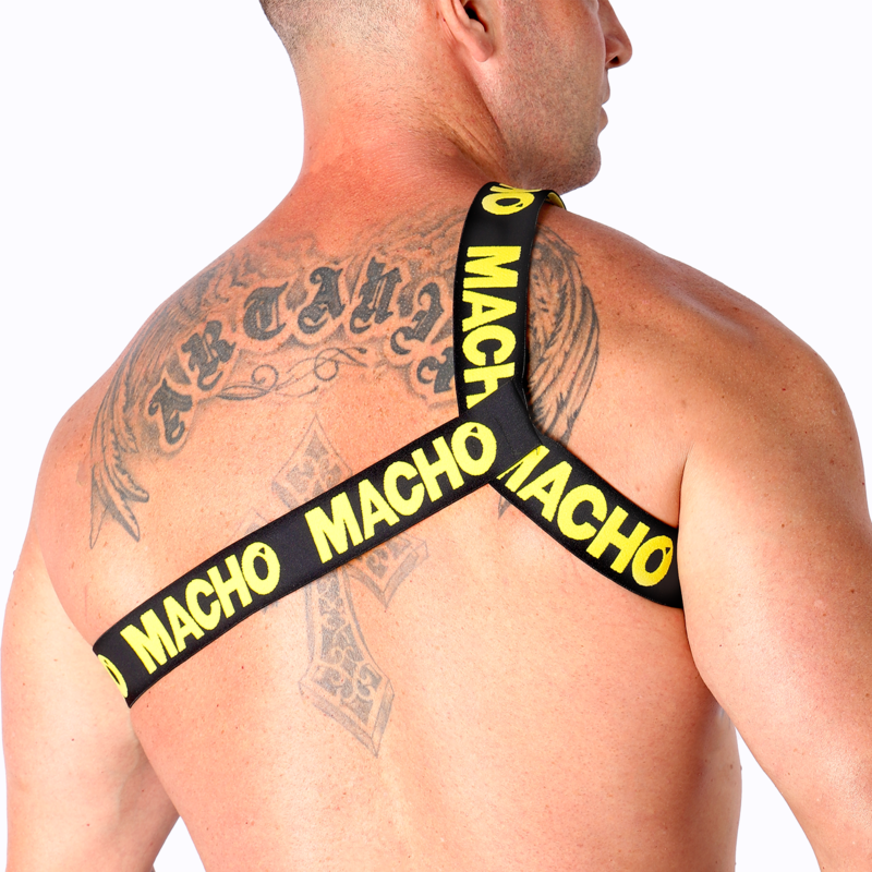 Harnais élastique romain jaune — MACHO UNDERWEAR