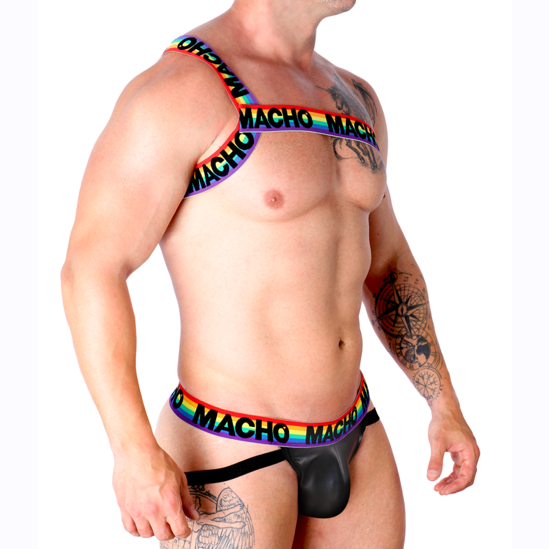 Harnais élastique romain avant et arrière — MACHO UNDERWEAR