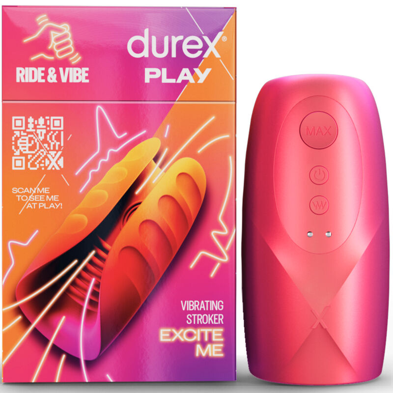 Masturbateur vibrant texturé et nervuré — DUREX TOYS