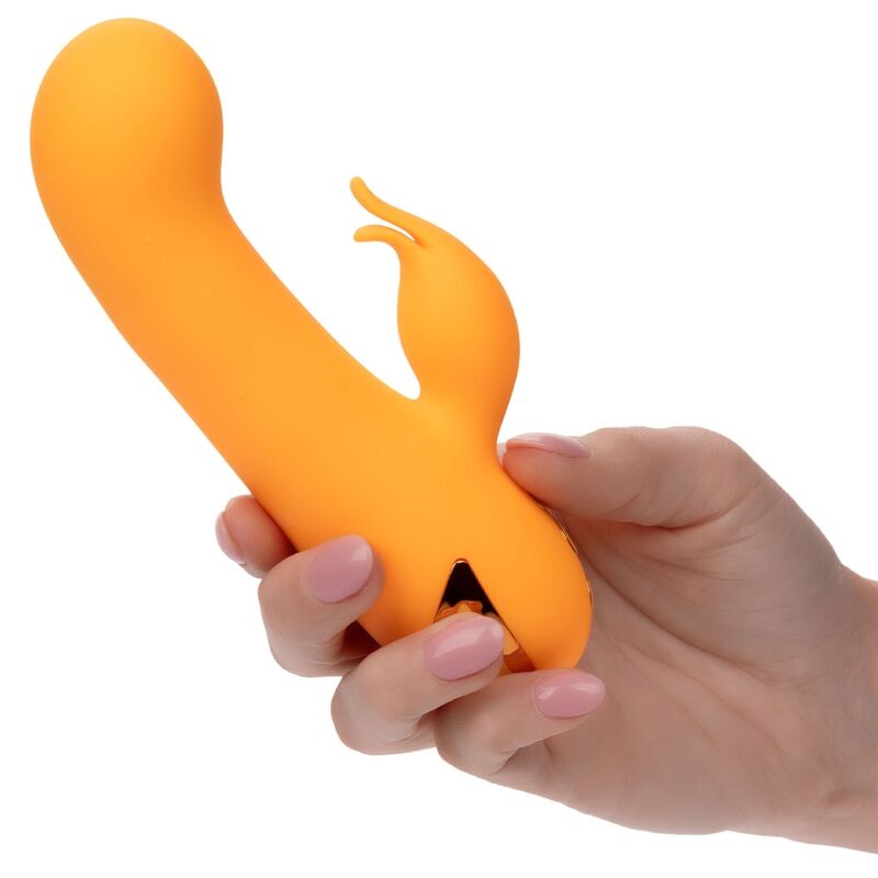 Vibromasseur lapin double stimulation avec gonflage automatique — CALEXOTICS