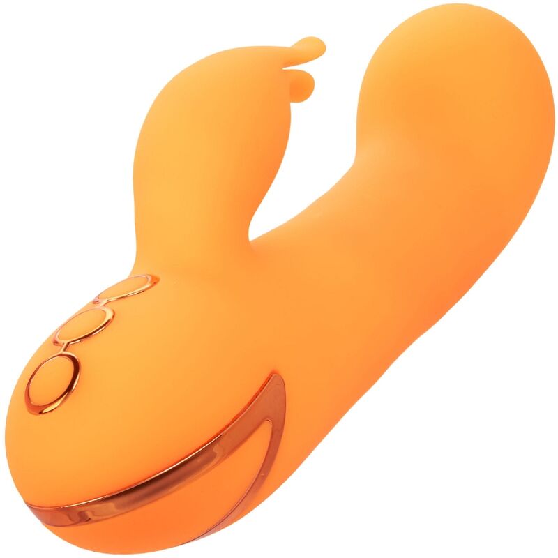 Vibromasseur lapin double stimulation avec gonflage automatique — CALEXOTICS