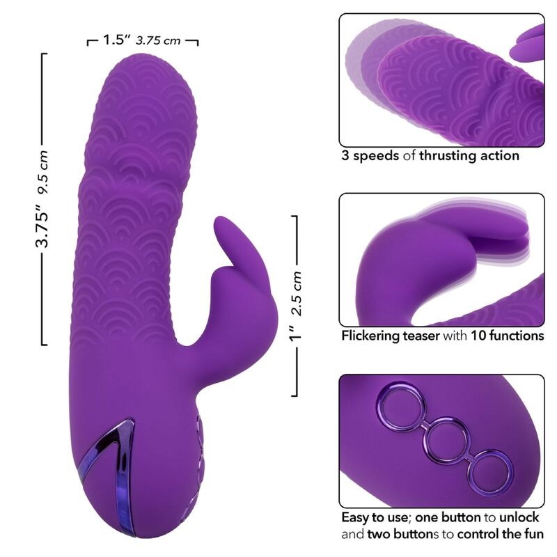 Stimulateur double vibrant et poussant Manhattan Beach Marvel — CALEXOTICS