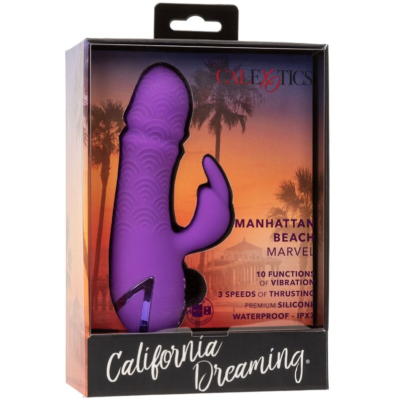 Stimulateur double vibrant et poussant Manhattan Beach Marvel — CALEXOTICS