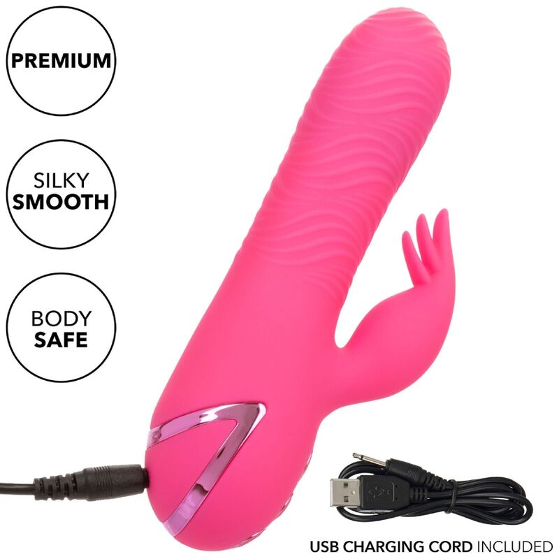 Stimulateur lapin double plaisir rotatif et vibrant — CALEXOTICS