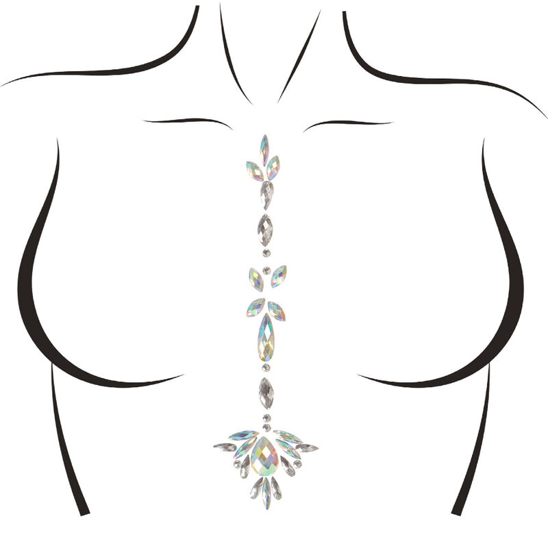 Bijou de corps adhésif jade scintillant — LEG AVENUE ACCESSORIES