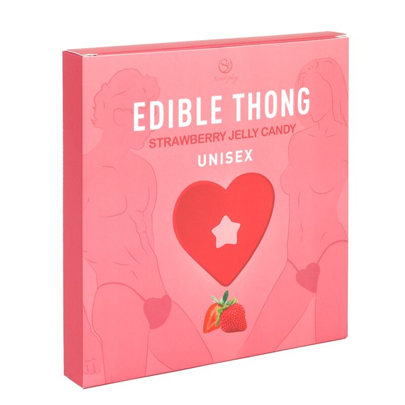 String comestible forme de cœur à la fraise — SECRETPLAY COSMETIC