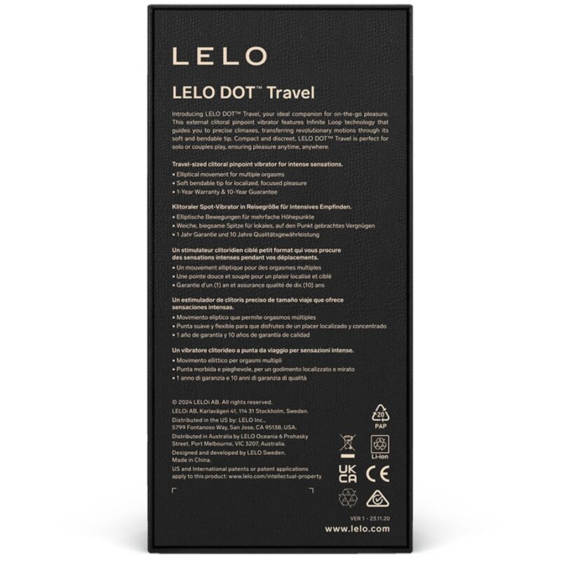 Stimulateur clitoridien de voyage DOT — LELO