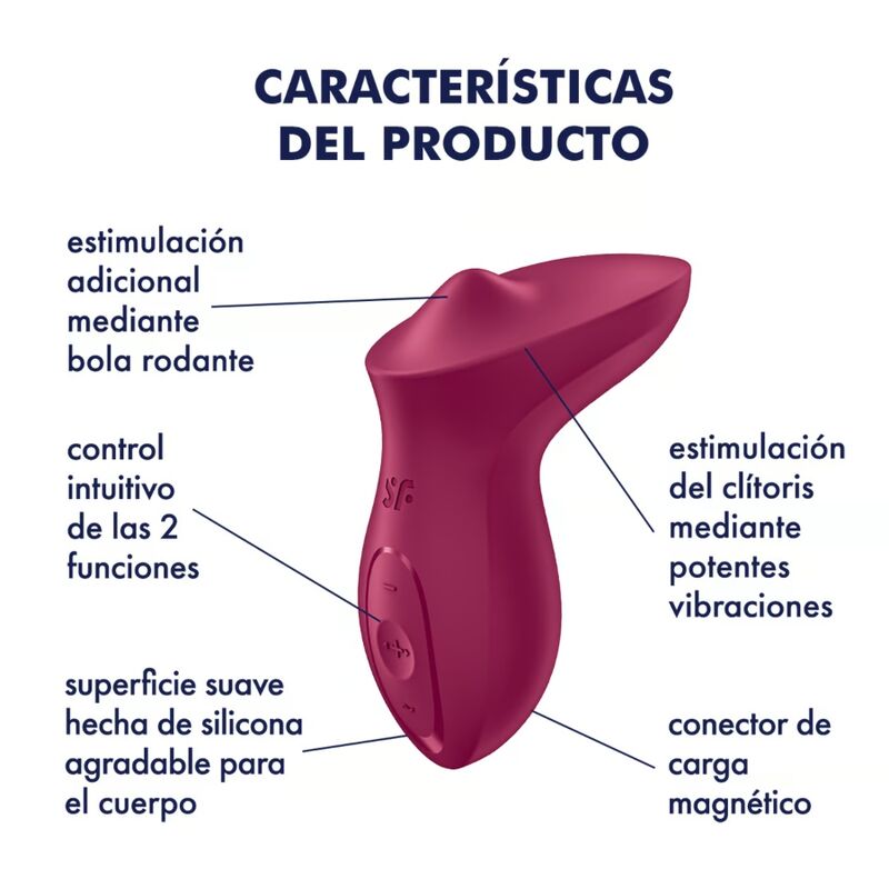 Vibromasseur clitoridien à bille roulante — SATISFYER