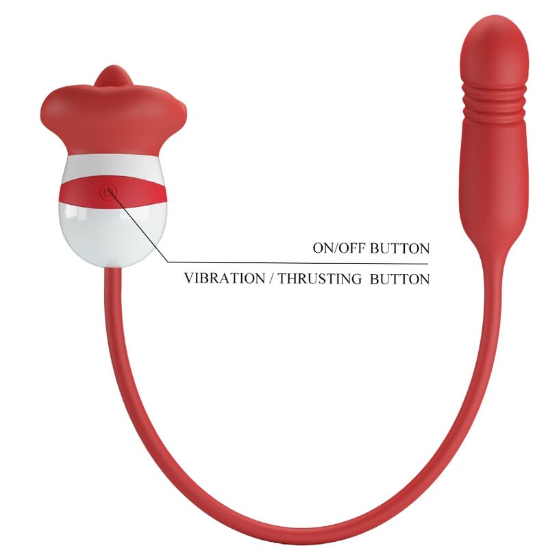 Stimulateur buccal vibrant à lèvres rouges — PRETTY LOVE FLIRTATION