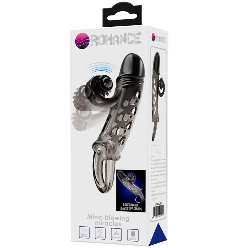 Manchon prolongateur vibrant noir — ROMANCE