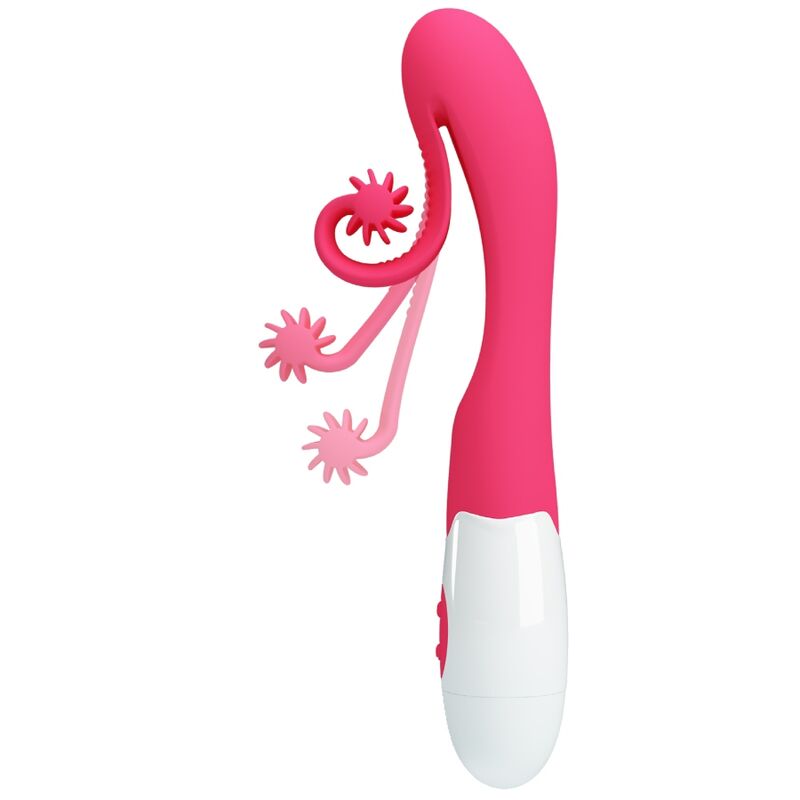Vibrateur et stimulateur 30 vitesses rose — ROMANCE
