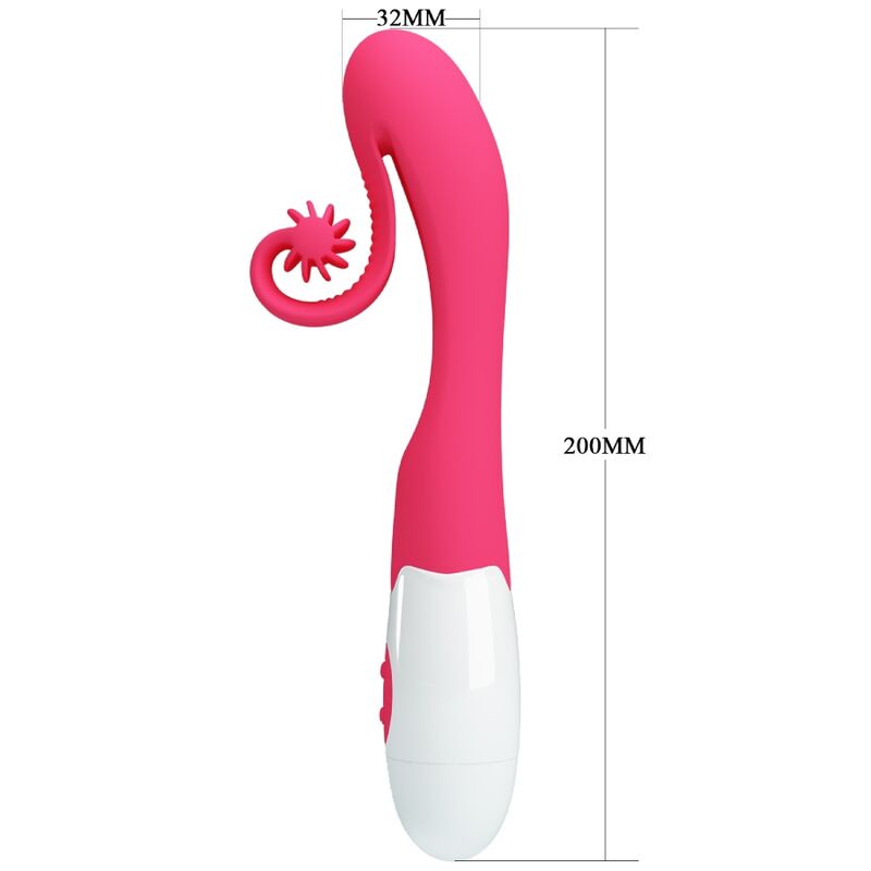 Vibrateur et stimulateur 30 vitesses rose — ROMANCE